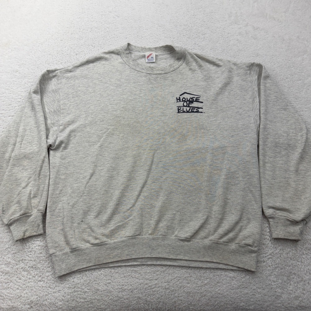 Vintage House of Blues Sunset Strip Sweatshirt‎ XL Mens Crewneck Gray Pullover